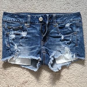 American Eagle distressed shorts